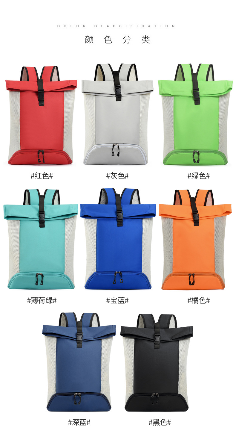 New large-capacity casual backpack, sports basketball bag, simple tutorial bag, commuting, business trip and fitness backpack pic 10