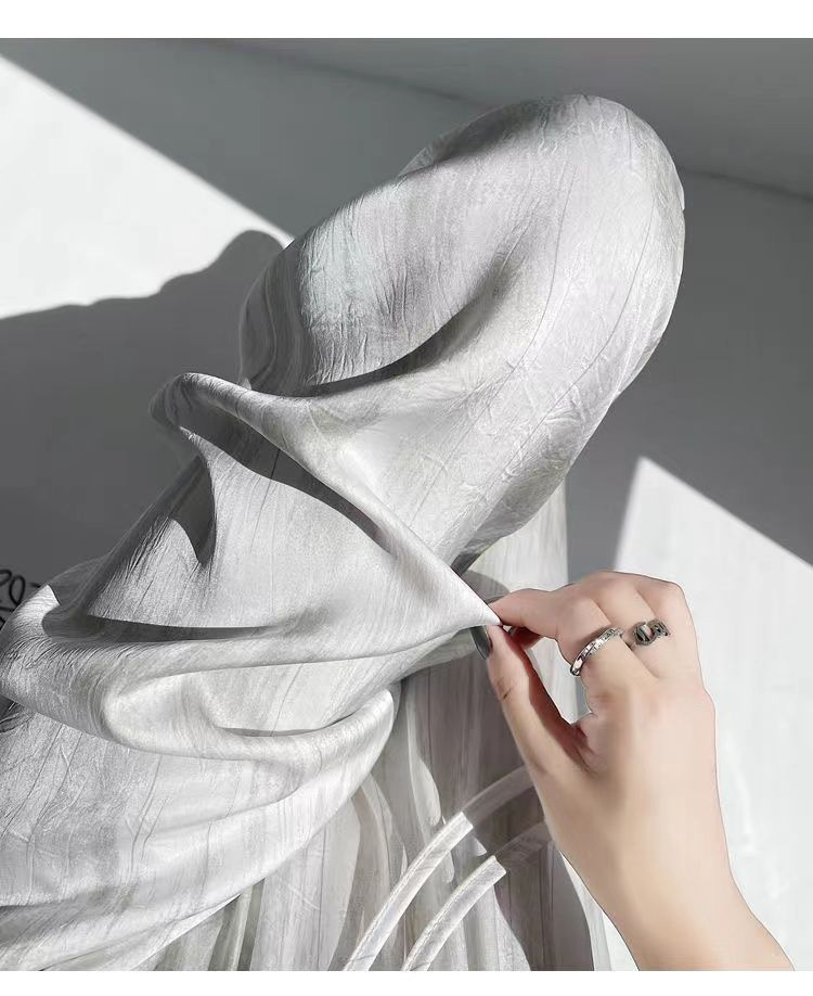 冰丝醋酸缎面扎染阔腿裤 女夏季宽松直筒垂感休闲裤 一件代发 轻松打造时尚休闲风详情10