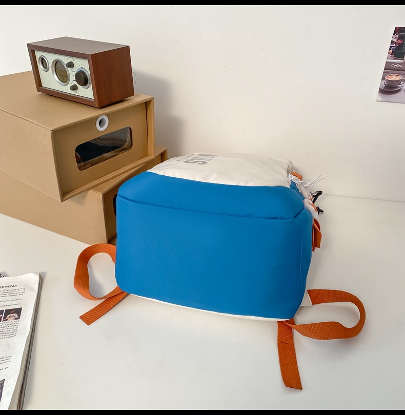 韩版新款书包女高中生日系简约初中生双肩包男初中大学生电脑背包详情47