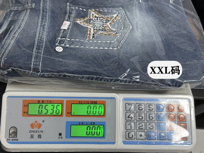 Aliexpress Cross-border Europe and America 2025 Spring New Embroidered jeans for women, high-quality straight-leg slimming stretch pants pic 3