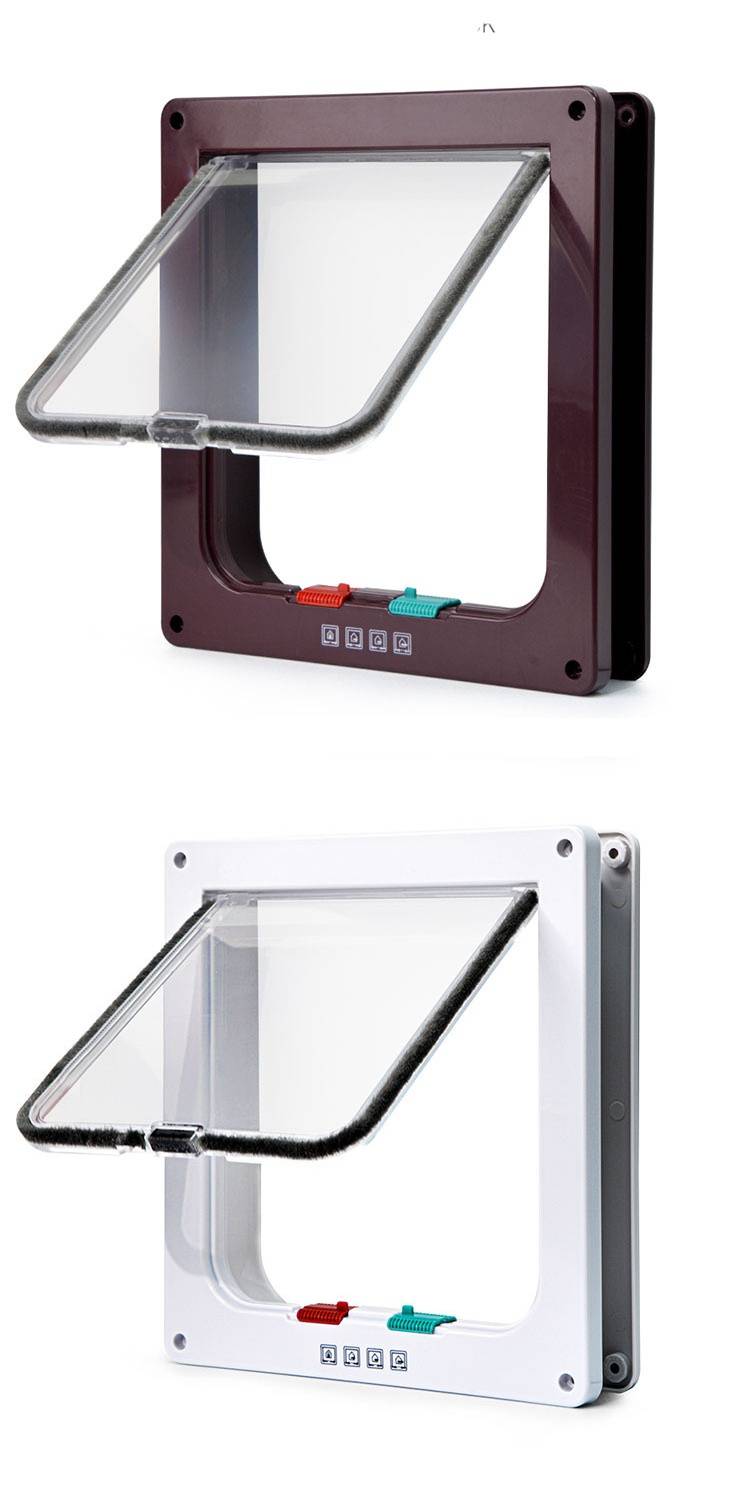 双向自由进出宠物门猫门洞狗门洞猫咪小狗出入门安装木门玻璃门洞详情7