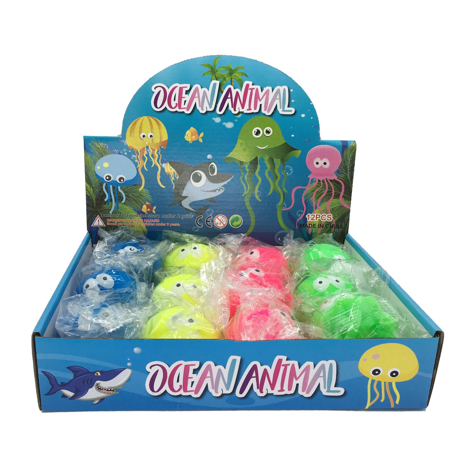 Cross-border direct sales of jellyfish pinching and venting toys, TPR flour stress-relieving octopus fun gifts wholesale octopus pic 4