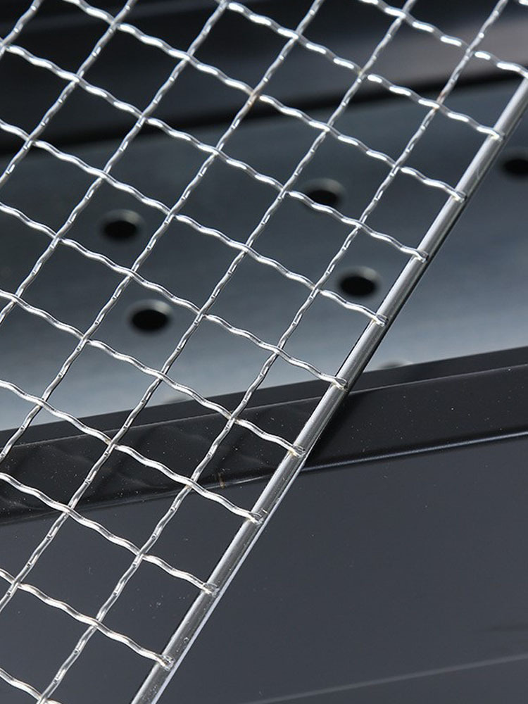 Outdoor charcoal barbecue grill, household charcoal indoor skewers, small grilled meat, commercial smokeless barbecue basin, pull-out barbecue rack pic 6