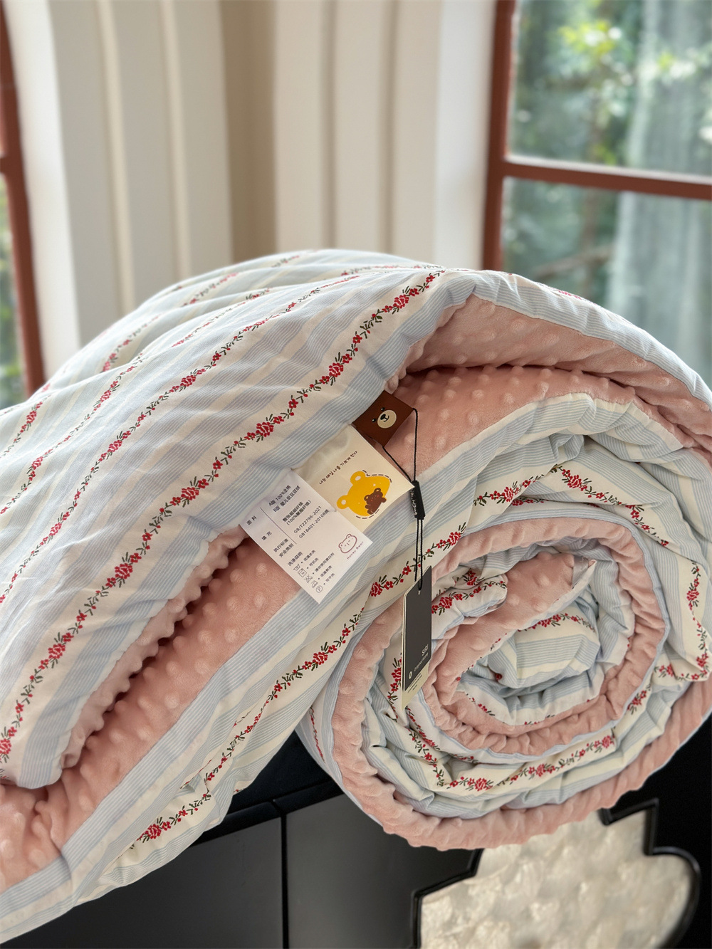 13372 All-cotton cartoon small floral print spring and autumn quilt soothing, bean quilt warm and fleece winter quilt core pic 47