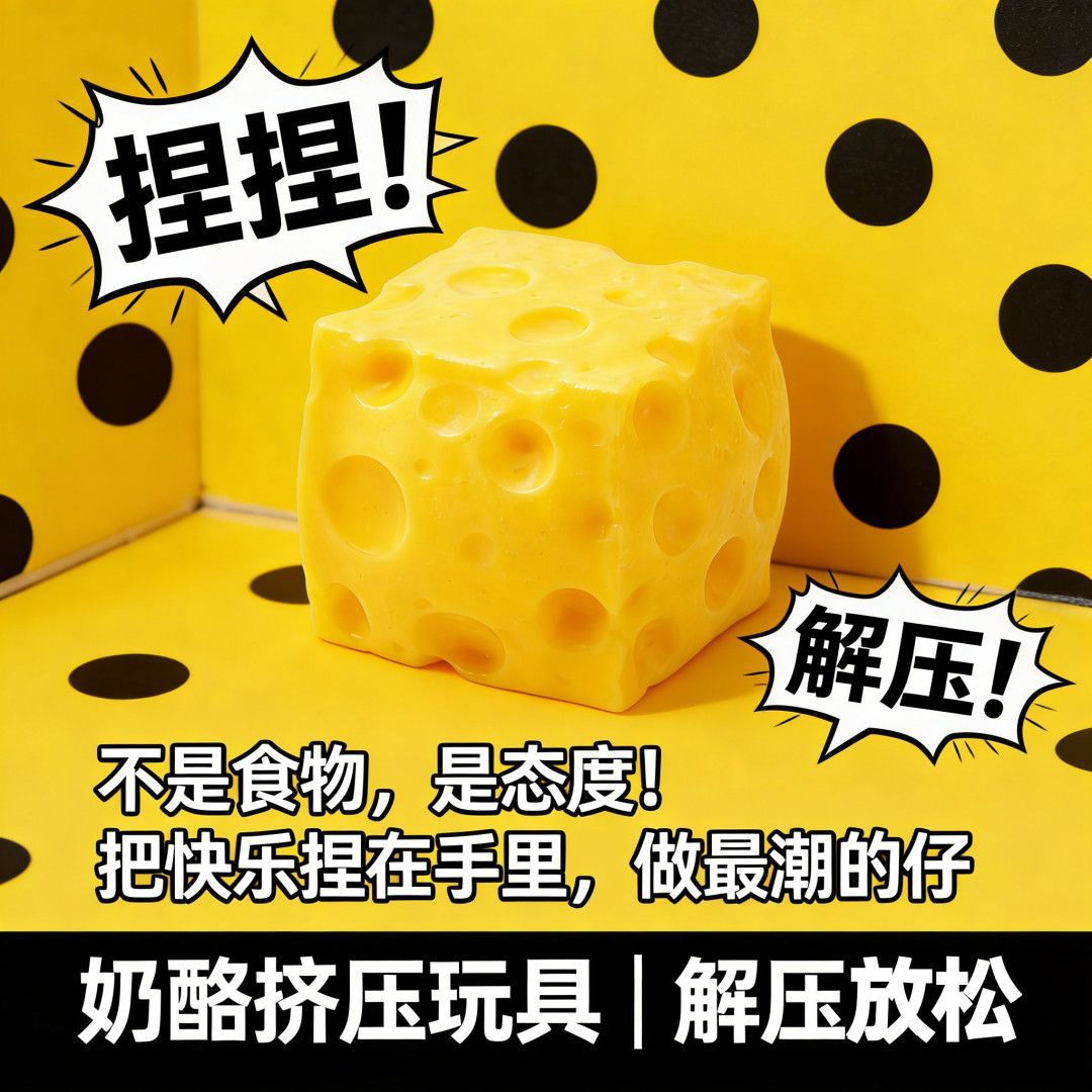 Cross-border magic cheese pinching slow-rebound creative toys, new and unique pinching creative gifts wholesale pic 7