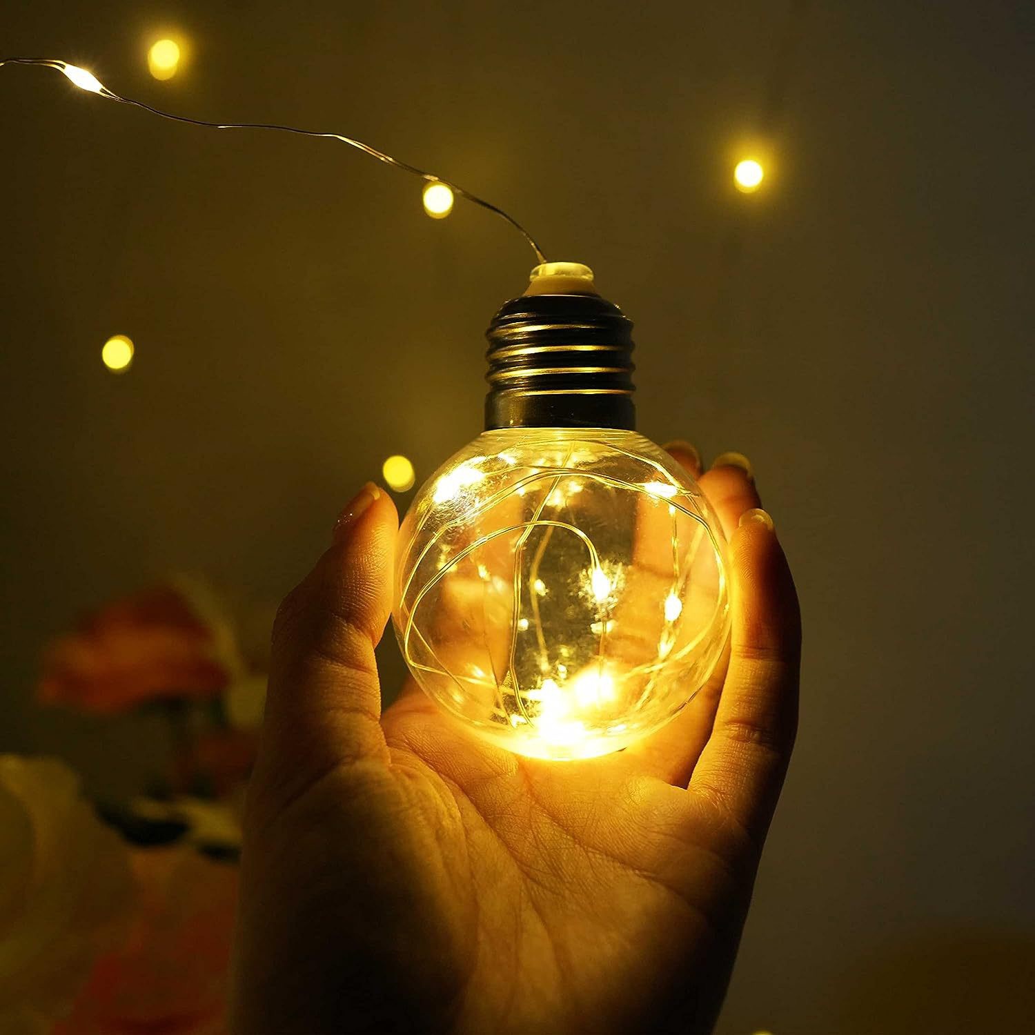 led string lights, small lights, copper wire lights, Qixi Festival decorative lights, flower gifts, cakes, button lights, atmosphere flower bouquets pic 7
