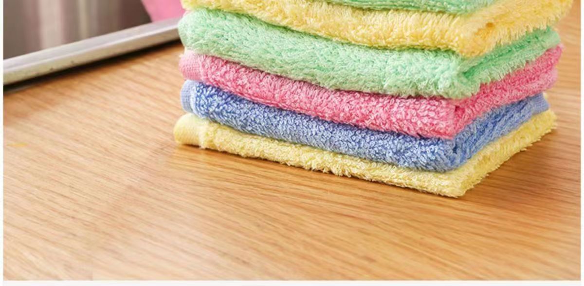 油利除洗碗巾不沾油小方巾吸水不掉毛去油手帕纯木质纤维厨房抹布详情2