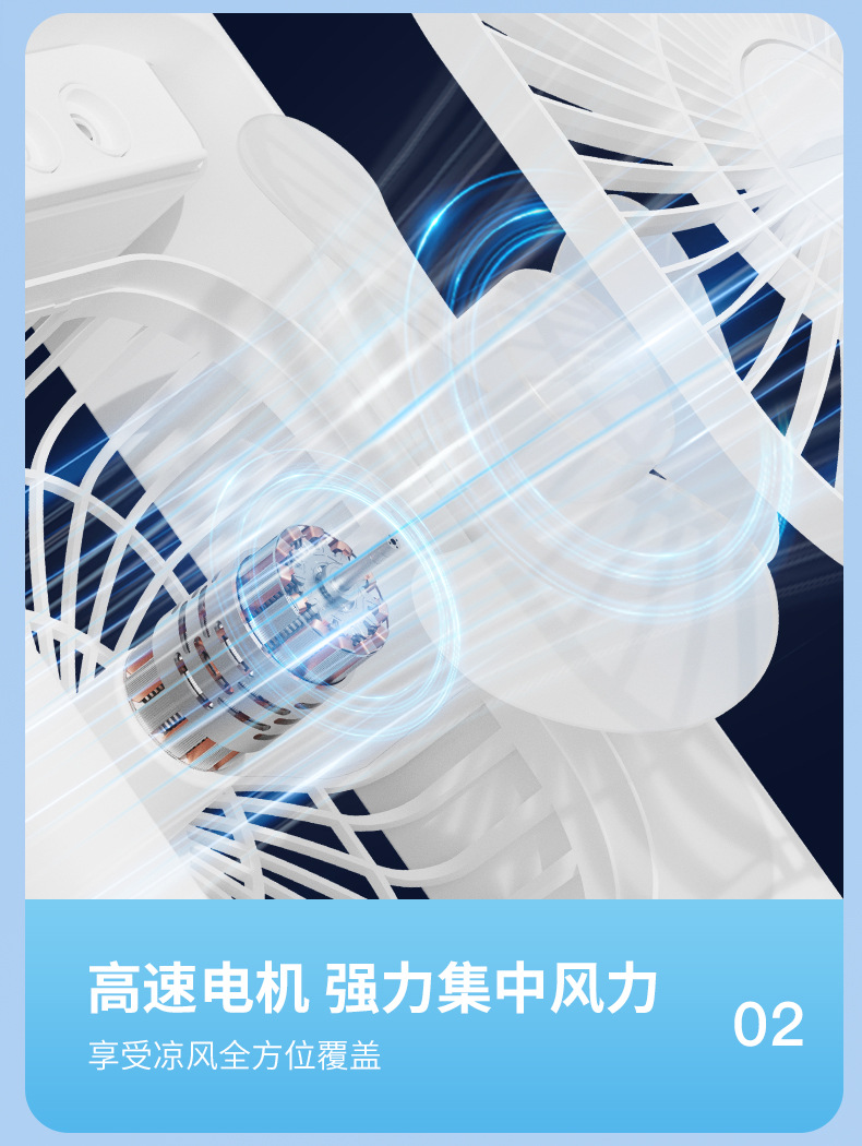 跨境多功能家用喷雾风扇加湿器水冷空调扇USB桌面喷雾风扇C72详情5