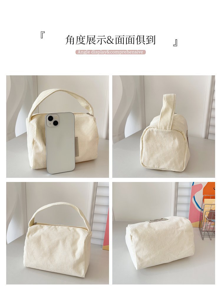A new large-capacity corduroy bag for women, a versatile single-shoulder crossbody bag for autumn and winter, and a high-end pillow bag for women pic 7
