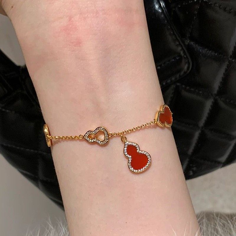 S925纯银新年福禄葫芦手链显白轻奢小众手饰2025款时尚潮流礼物详情1