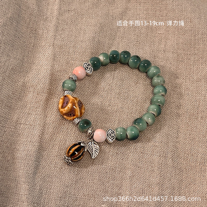 手作款 新中式民族风陶瓷手链女国风手饰串珠手串2023年夏季新款详情16