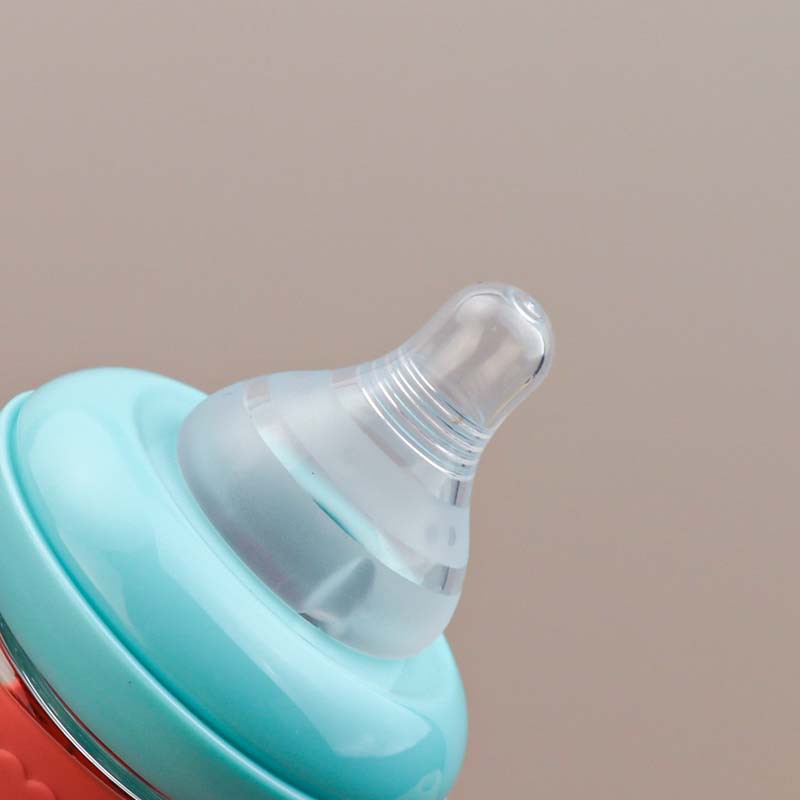 新生婴儿用牛牛玻璃奶瓶0-6个月防呛奶仿母乳奶嘴防吐奶初生儿详情4
