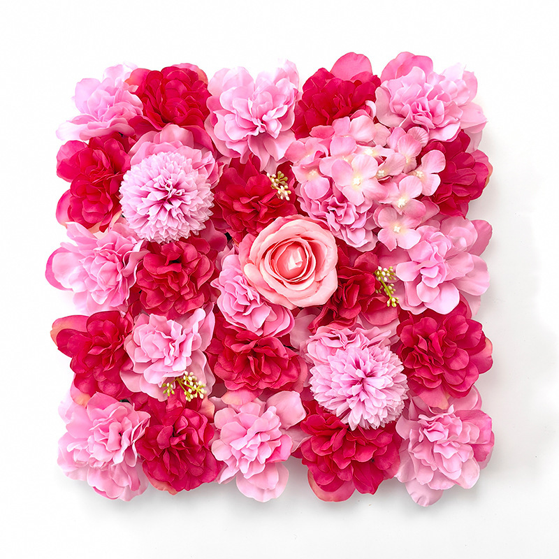 婚礼仿真花背景墙玫瑰花墙粉色绣球花排塑料花婚庆装饰结婚花户外详情10