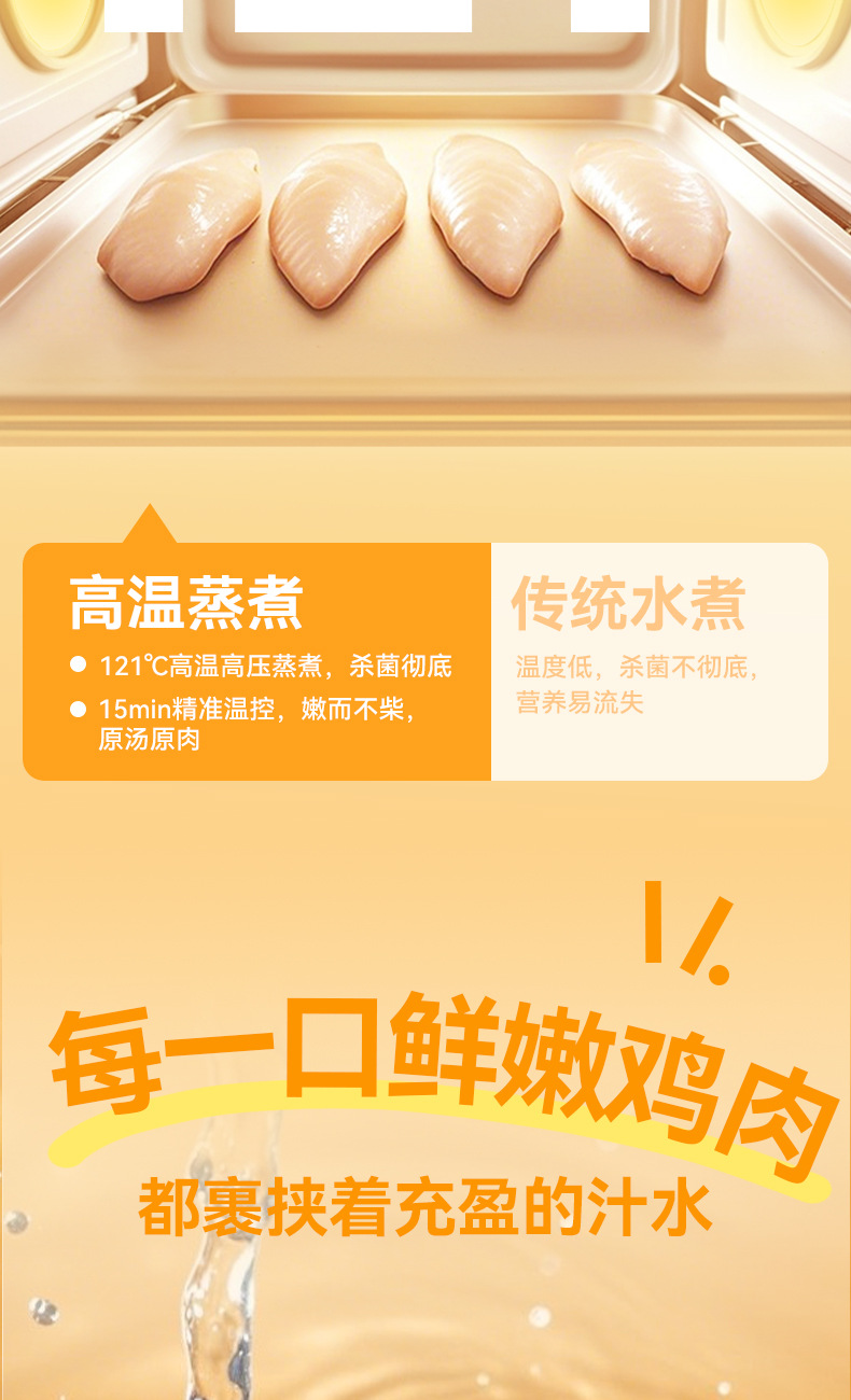 笑宠猫零食批发宠物鸡胸肉40g水煮猫咪零食狗狗零食猫罐头详情8