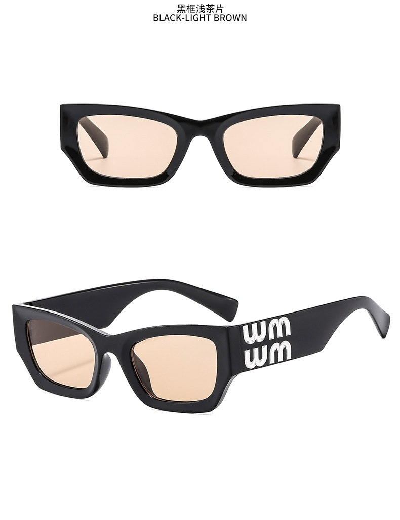 韩版高档猫眼谬家字母墨镜辣妹欧美风高级感复古太阳镜女百搭眼镜详情13