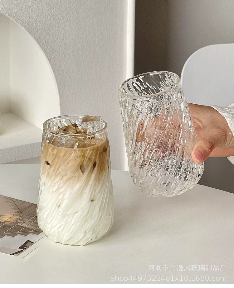 Cross-borosilicate taza de café de alta seguridad de embalaje hogar alto nivel de apariencia resistente a altas temperaturas hielo americano latte taza de agua pic 13