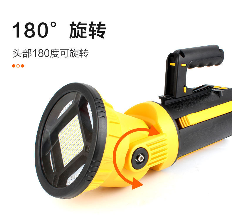 The new cross-border TYPE-C high-intensity portable searchlight, multi-functional with a stand, foldable work light and portable lamp pic 3