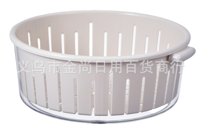 Plastic water-draining vegetable basket, thickened kitchen vegetable basket for washing vegetables and rice, household water-filtering fruit basket pic 2