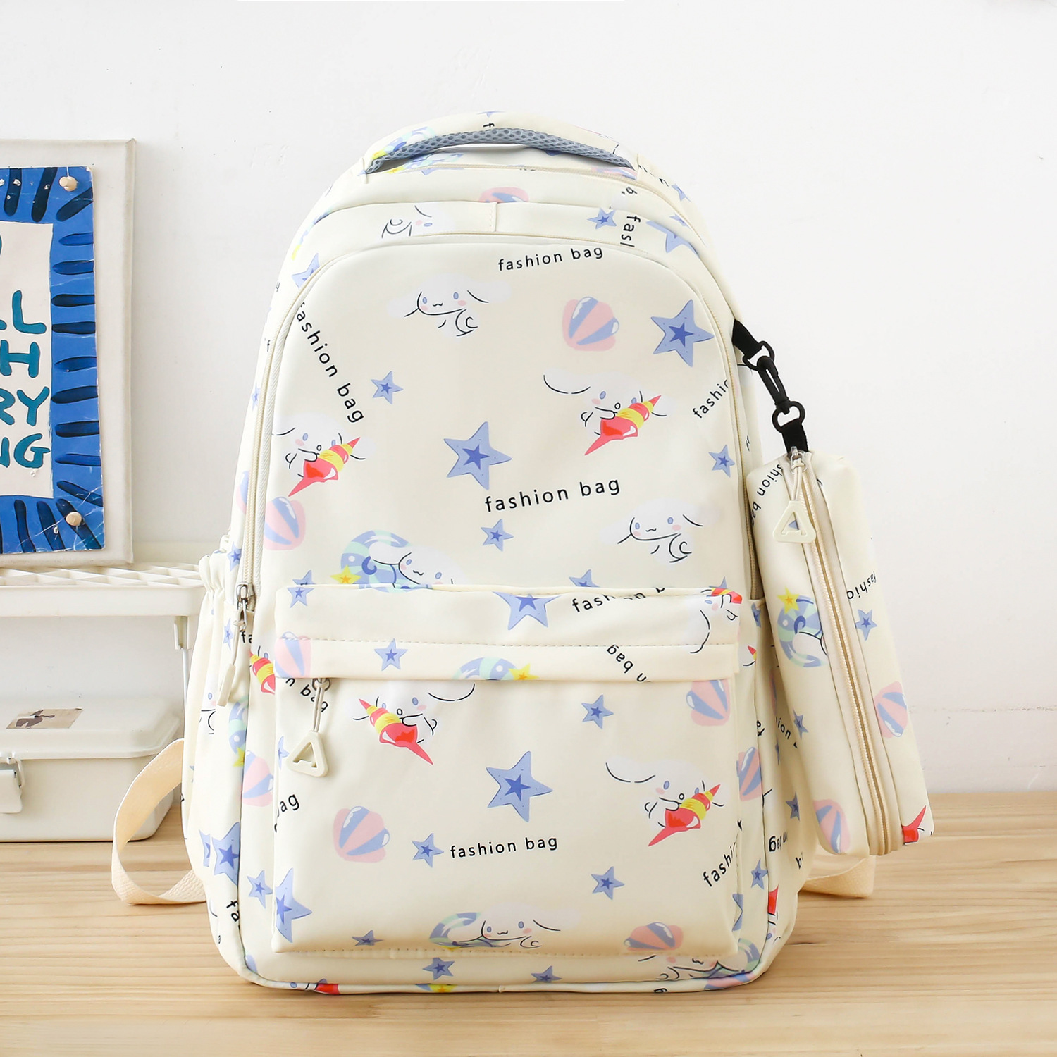 Two-piece backpack for girls in school, lightweight and lightweight bag for students in grades 3 to 6, schoolbag for junior high school students pic 6