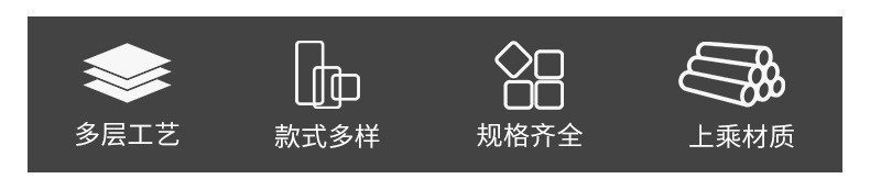 厂家直供现代简约铝合金柜门把手衣柜电视柜橱柜黑色家具五金拉手详情2