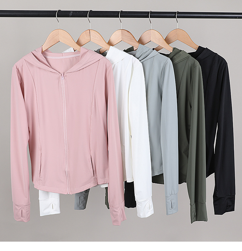 Summer new hooded thin sun-protective clothing, hiking, cycling, quick-drying outdoor fitness sun-protective clothing, ice-feel sun-protective jacket pic 1