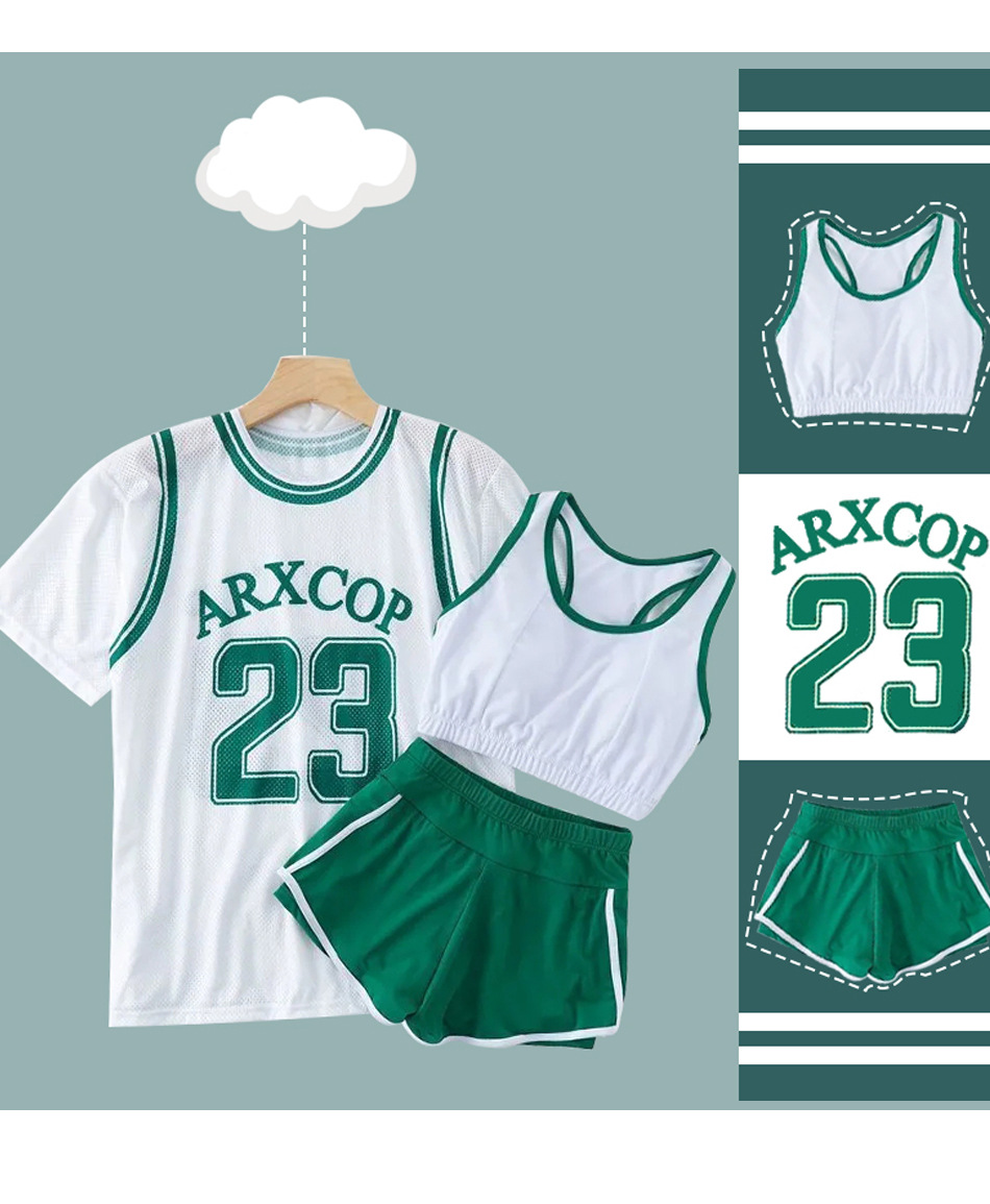 Two-piece swimsuit for women, Korean sporty conservative boxer pants, three-piece swimsuit, slimming and belt-hiding vacation swimsuit -666880 pic 57