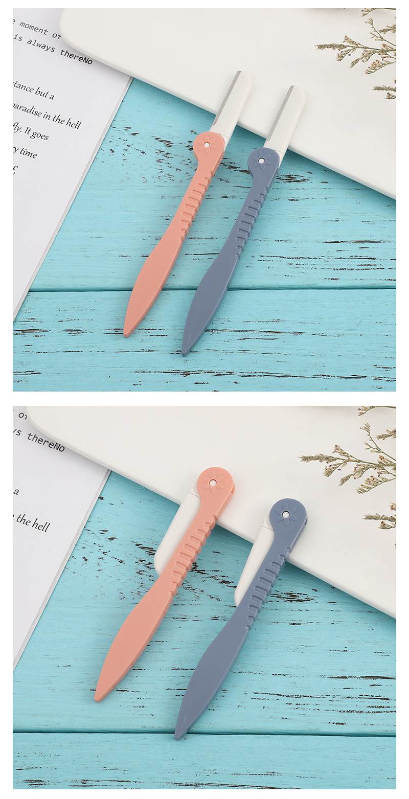 不锈钢修眉刀刮眉毛剃毛刀女美妆工具新手初学者修眉刮眉神器美容护肤彩妆用品详情12