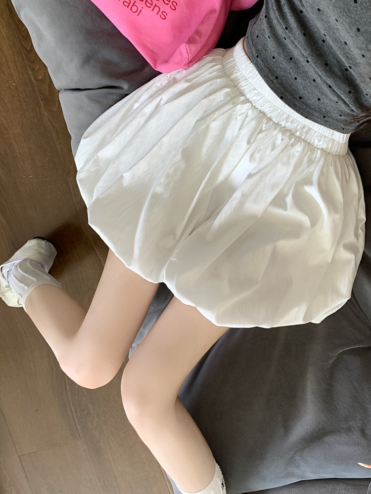 Douyin quality white flower bud short skirt for women 2025 summer new A-line skirt, elegant and versatile, puffy skirt pants pic 17