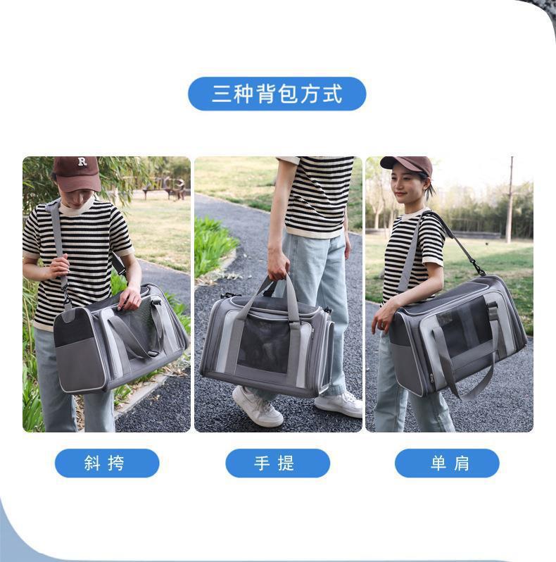 Cross-border portable cat bags, large space breathable space capsule, foldable pet bags for cats, wholesale pet backpacks for going out pic 2