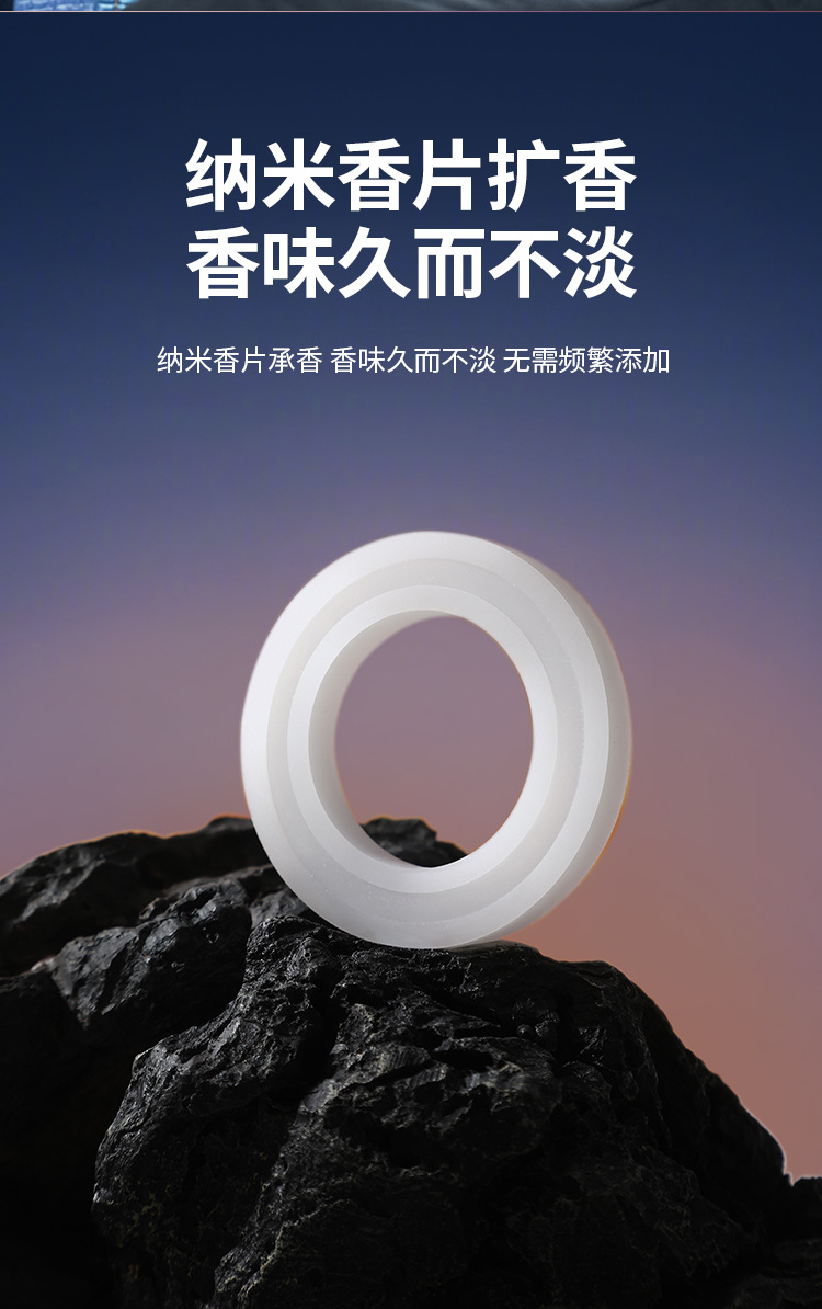 A new solar-powered rotating gold coin decorative item for car aromatherapy, a high-end car aromatherapy accessory with a long-lasting and refreshing fragrance pic 6