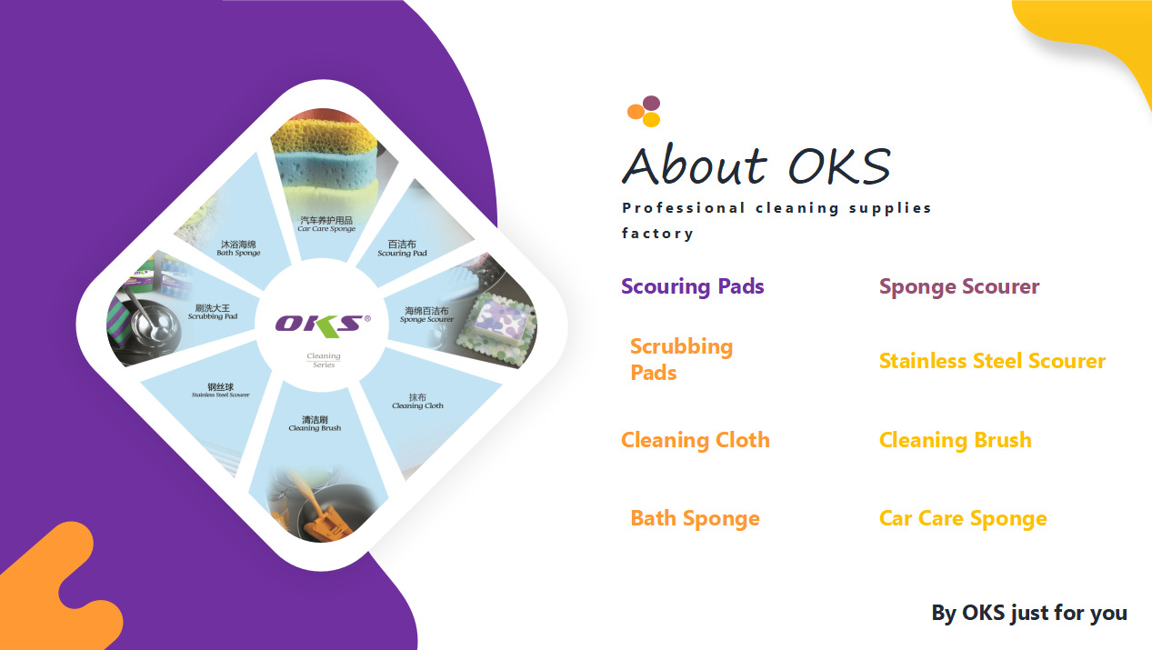 厂家批发木桨绵洗车绵双面洗碗海绵擦 清洁海绵块浴缸刷钢丝球OKS详情14