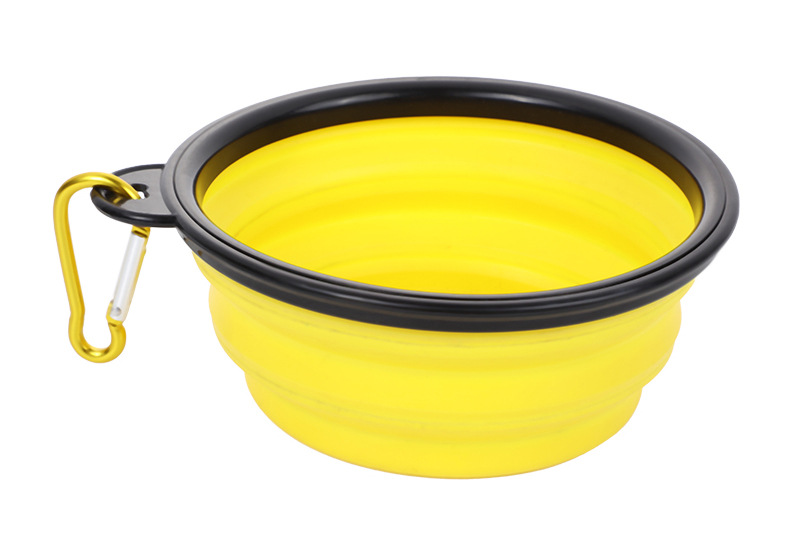 Portable pet folding bowls, silicone outdoor dog basins, cute dog food utensils, various styles of pet supplies wholesale pic 14