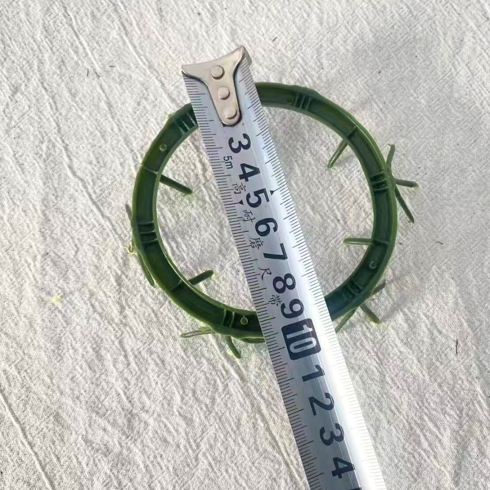 仿真圣诞花环10CM圣诞圈圣诞节万圣节烛台花环装饰塑料圈配件详情5