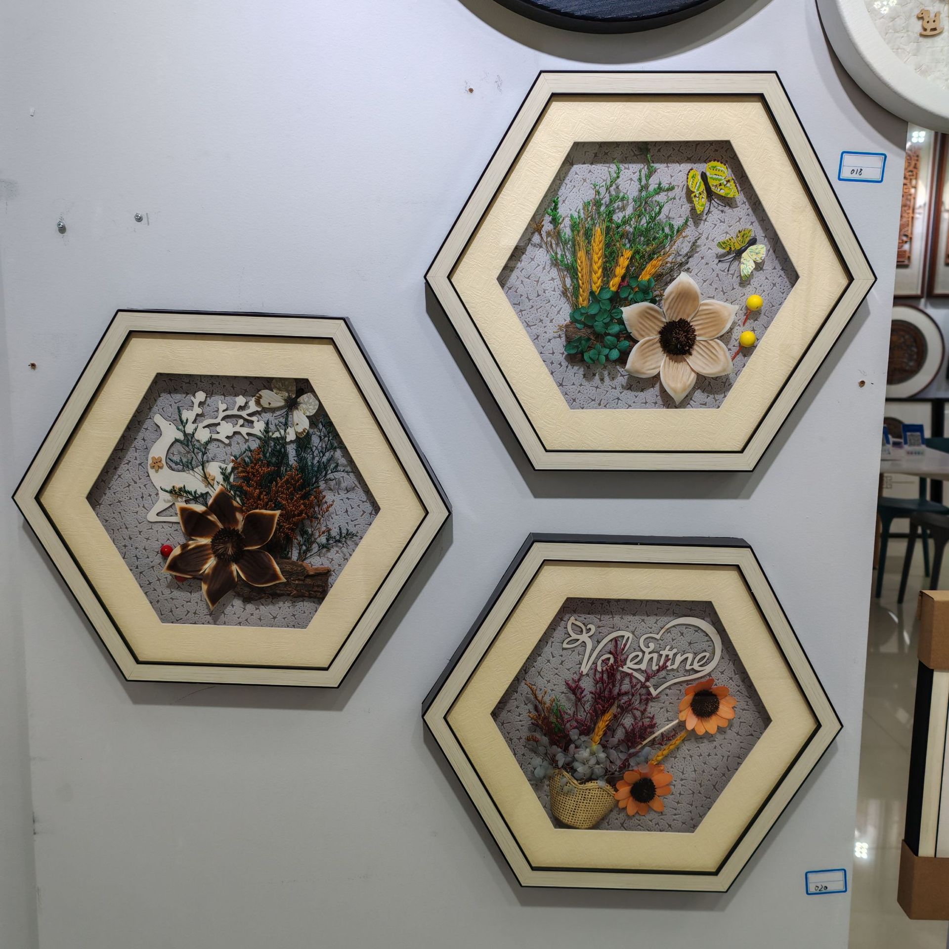 跨境永生干花植物标本装饰画现代客厅餐厅卧室宾馆壁饰挂画成品画详情13