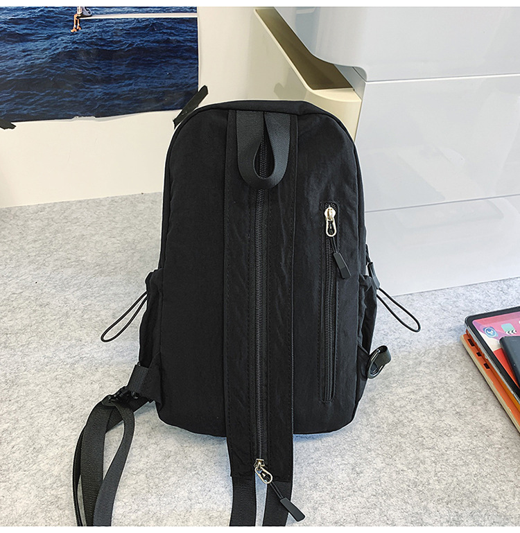 新款多功能防泼水双肩胸包男女轻便出游小背包男士户外登山斜挎包详情33