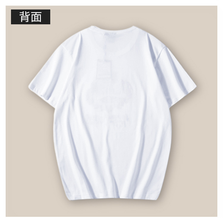 春季新款休闲男装仙鹤刺绣圆领大码短袖国潮男式半袖衫批发 pic 9