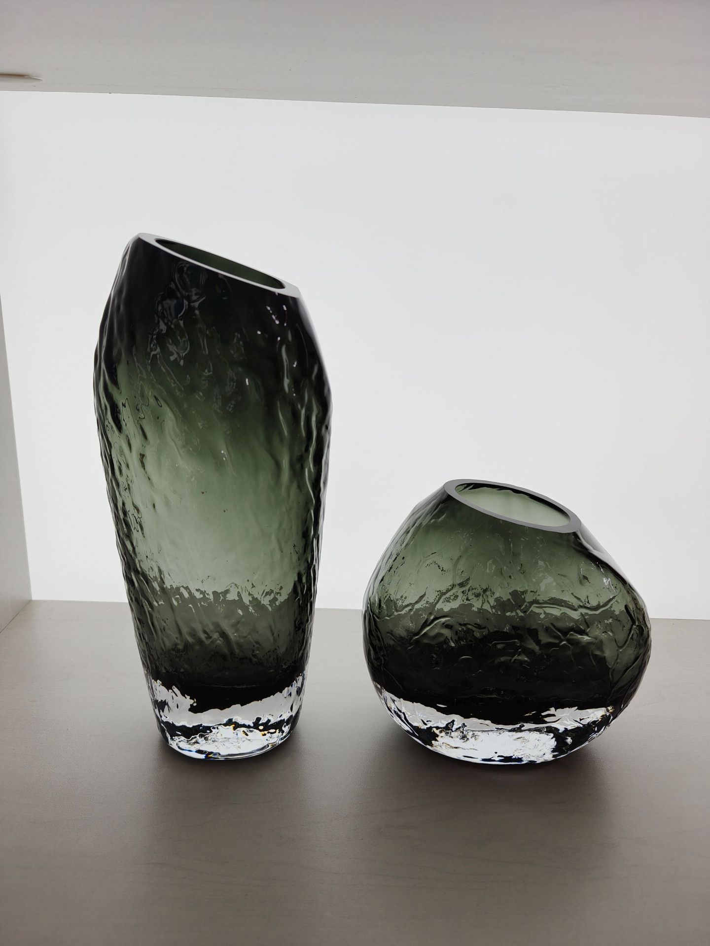 现代轻奢琉璃琥珀色浮冰手工花瓶客厅电视柜玄关高级感家居摆件品详情31