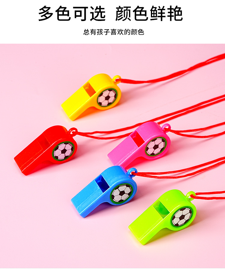 24 small football whistles for cheering and encouragement, whistle supplies, plastic whistles, referee whistles, manufacturer wholesale pic 8