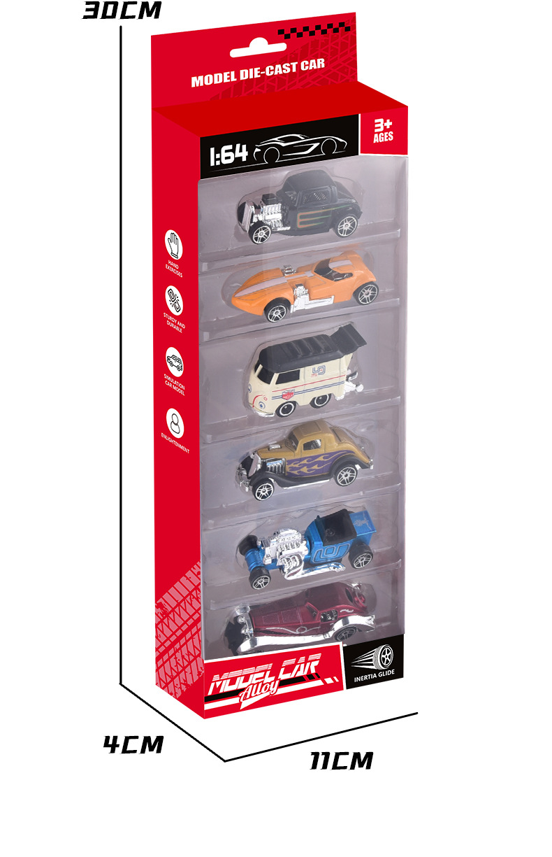 诺森1:64儿童合金车玩具小汽车滑行跑车模型套装男孩合金礼物跨境详情10