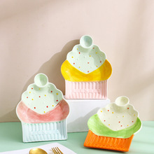 Creative fruit dipping saucers, household ceramic snack saucers, hot pot condiment saucers, vegetable saucers, cute differently styled and flavored saucers pic 27