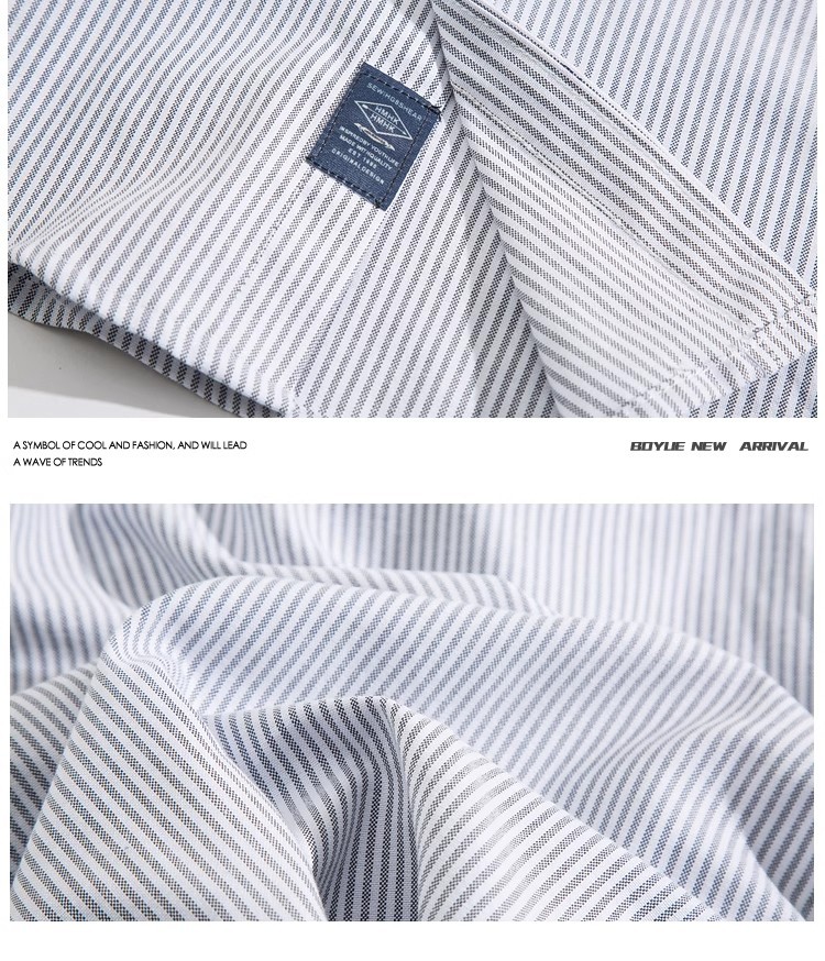 Casual striped long-sleeved shirt for men, spring and autumn Hong Kong-style shirt, loose trendy brand, high-end and cool, casual coat pic 8
