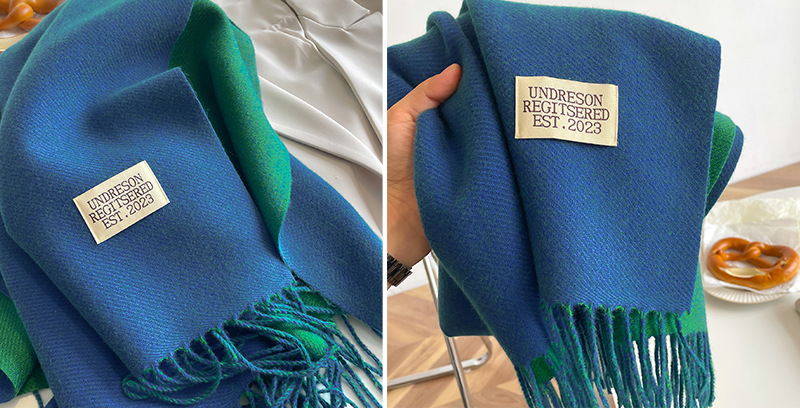 跨境双面仿羊绒围巾女冬季保暖情侣高级感中长款围脖纯色百搭披肩详情63