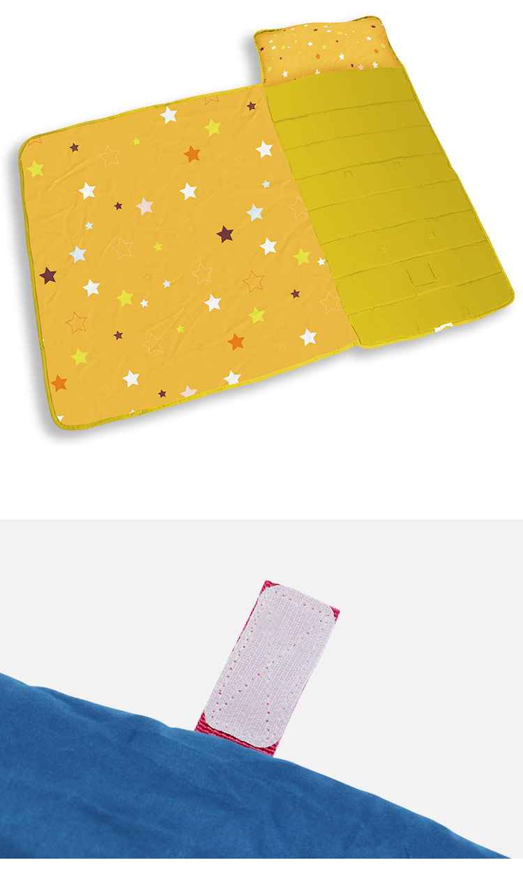 Customized kindergarten nap MATS, portable one-piece mattresses for children, and thickened cartoon printed sleeping bags for children to prevent catching a cold pic 16