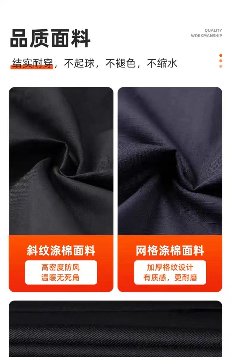 保安大衣男秋冬季加厚防寒服棉服多功能棉袄女制服保安工作服冬装详情3