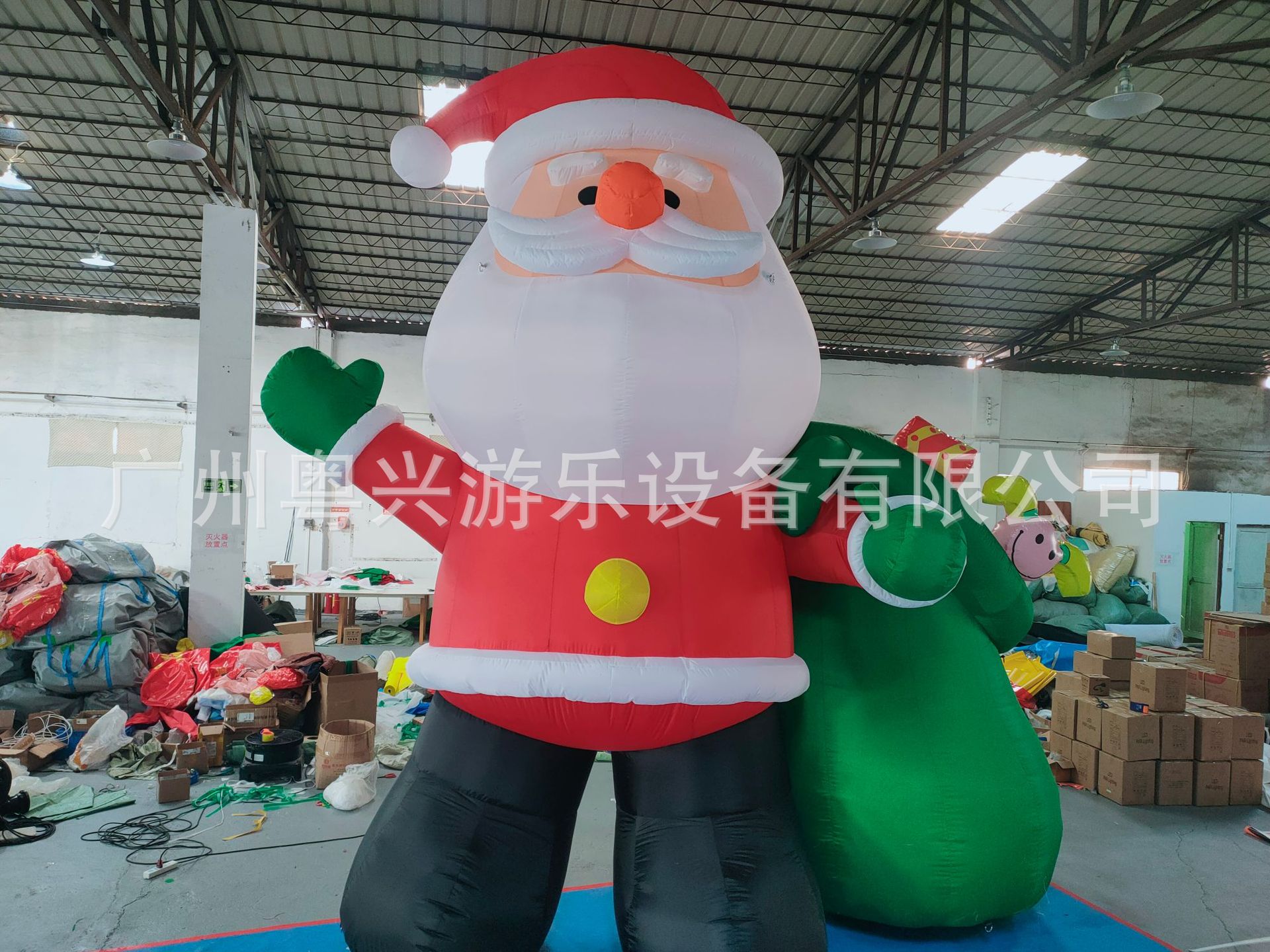 跨境圣诞气模LED发光充气老人摆件户外充气装饰品庭院圣诞节道具详情16