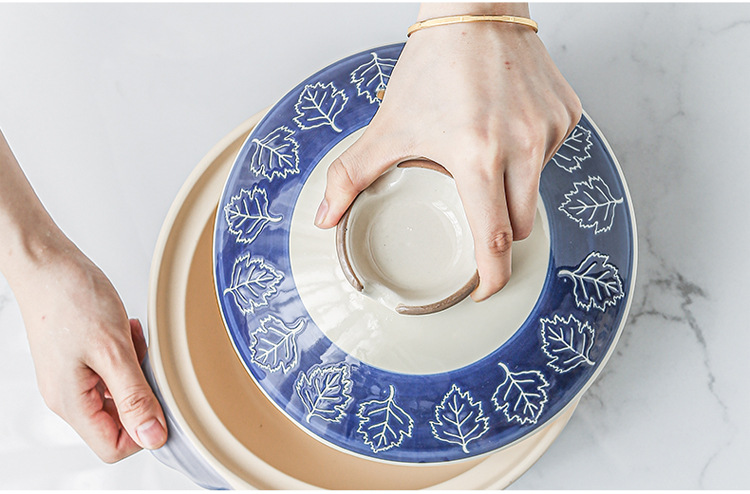 Japanese ceramic 煲仔饭 special clay pot for household wholesale high-temperature resistant gas shallow-mouthed small stewing pot clay pot pic 4