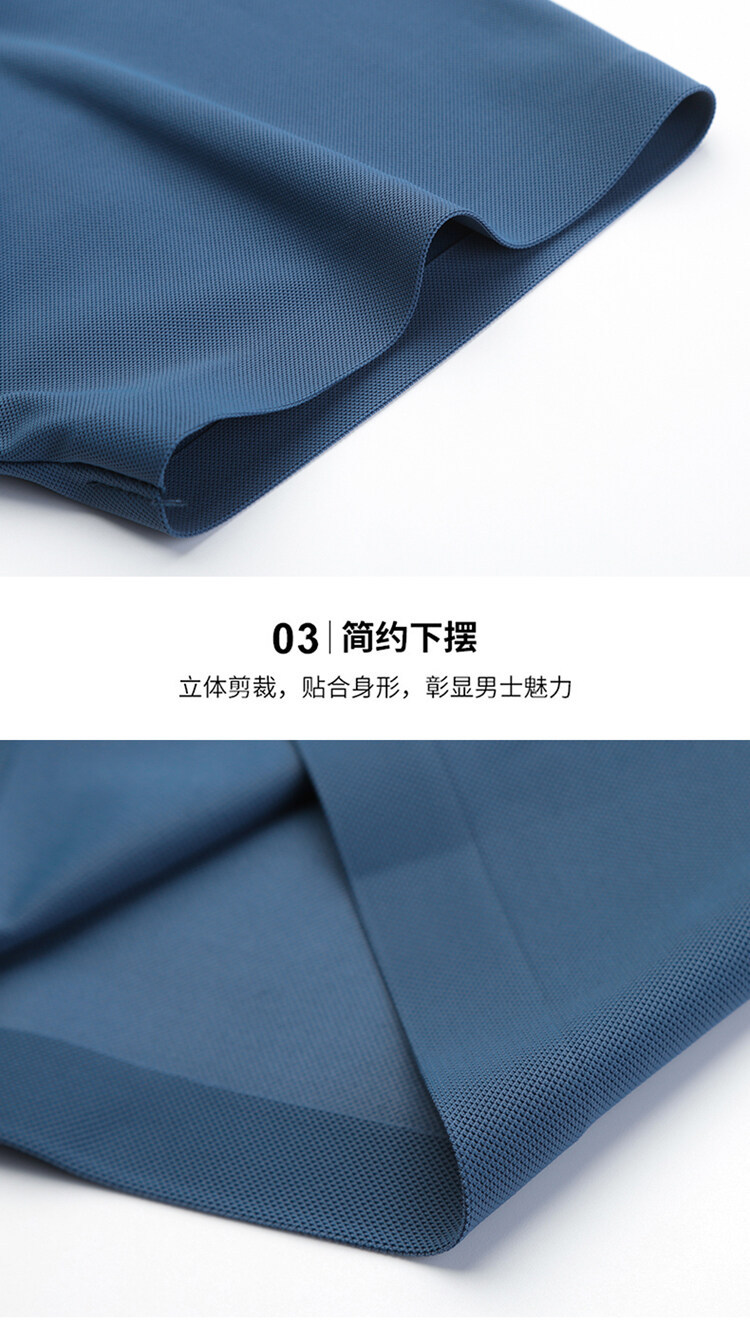 2025 verano sin marcas hielo seda polo hombre premium sense negocios manga corta camiseta hombre polo casual manga corta pic 5