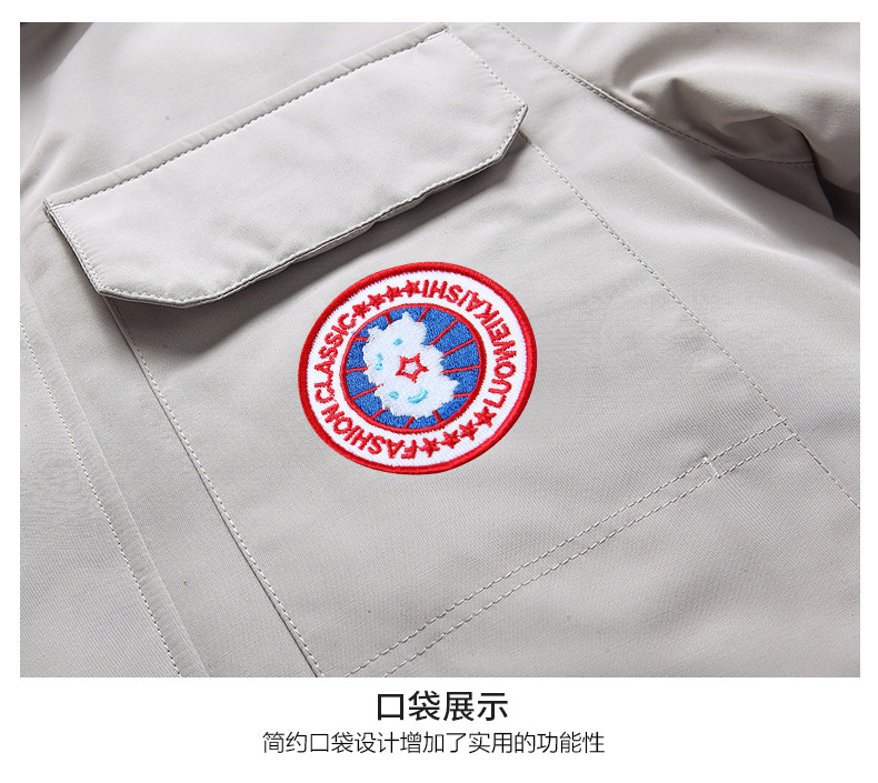 Parker down jackets for men and women 2024 Winter trendy brand thickened warm trendy brand Little Goose workwear down jackets with fur collels for men pic 16