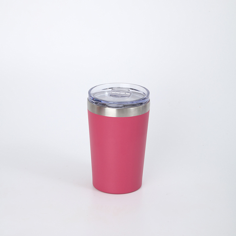 跨境简约12oz迷你牛奶杯304不锈钢真空咖啡杯户外车载便携保温杯详情13