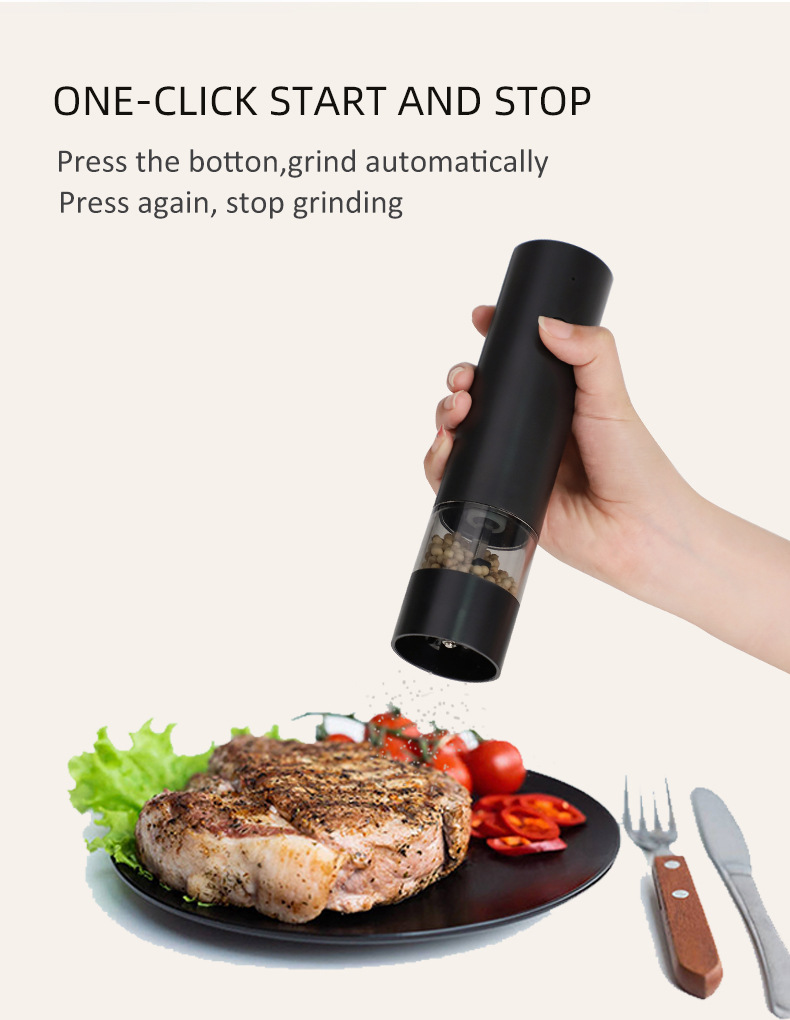 Electric grinder pepper pepper sea salt grinder bottle详情7